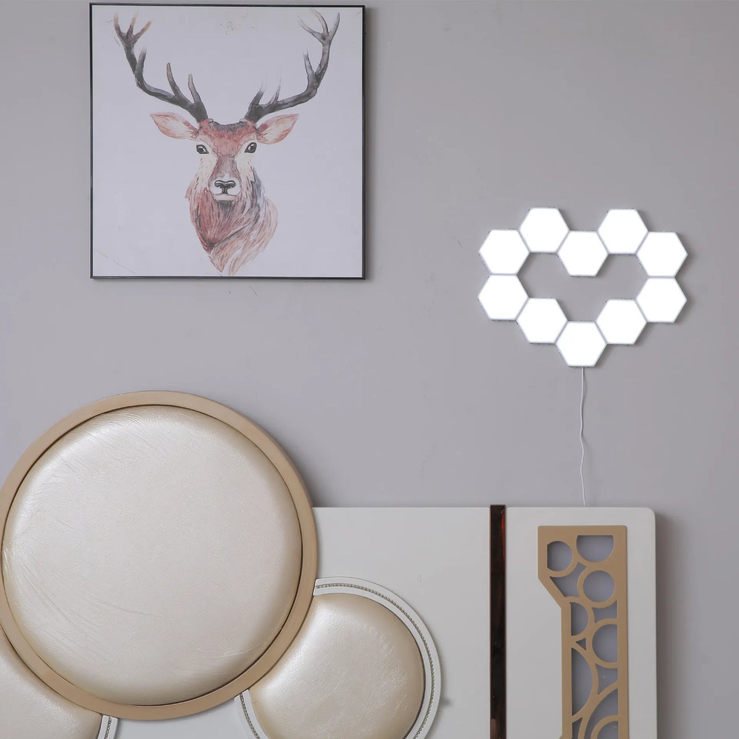 Helios Quantum Modular Honeycomb Touch Wall Lamp - LED Magnetic Decorative Lighting