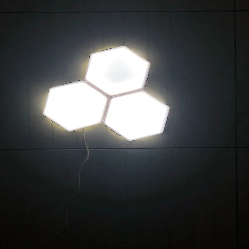 Helios Quantum Modular Honeycomb Touch Wall Lamp - LED Magnetic Decorative Lighting