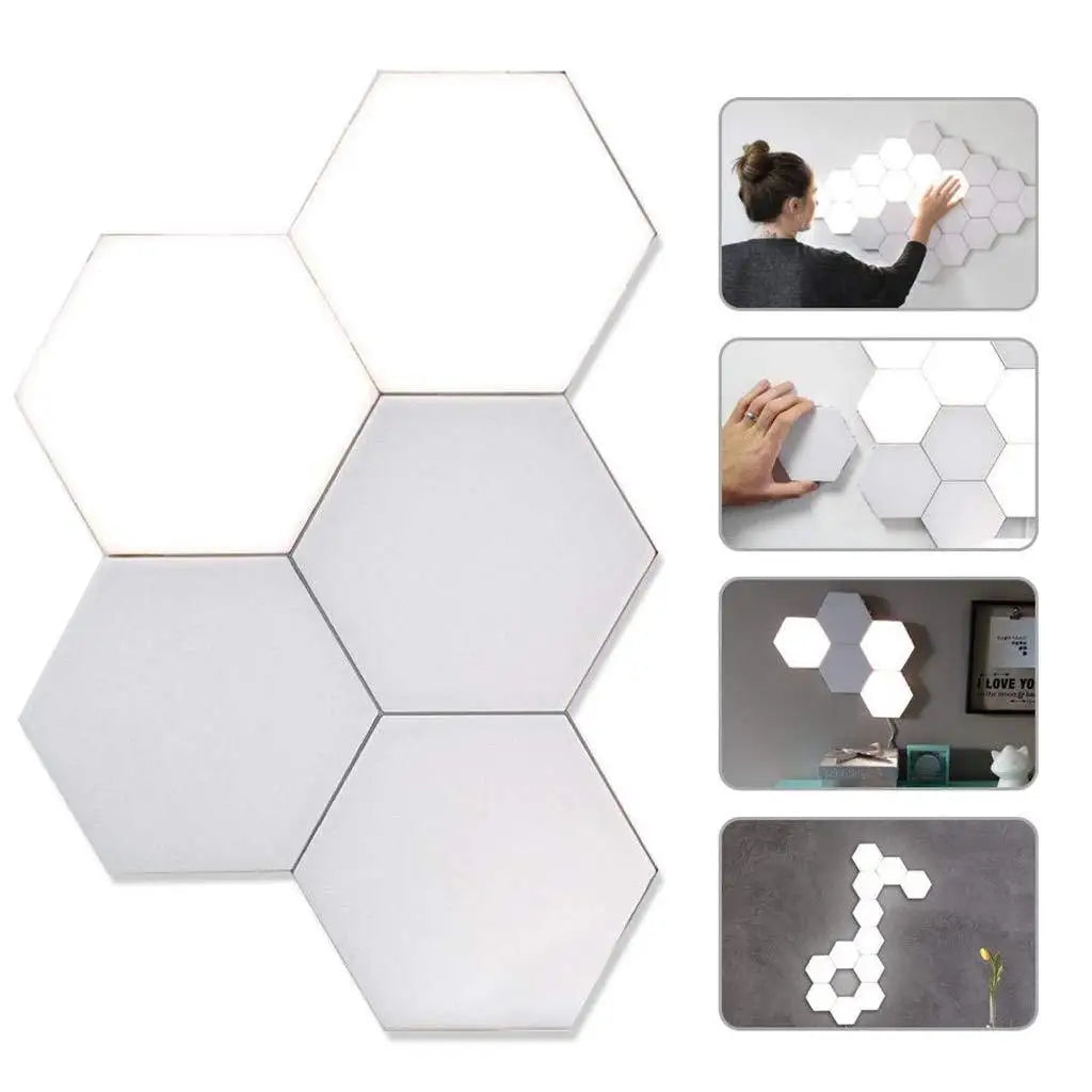 Helios Quantum Modular Honeycomb Touch Wall Lamp - LED Magnetic Decorative Lighting
