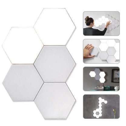 Helios Quantum Modular Honeycomb Touch Wall Lamp - LED Magnetic Decorative Lighting